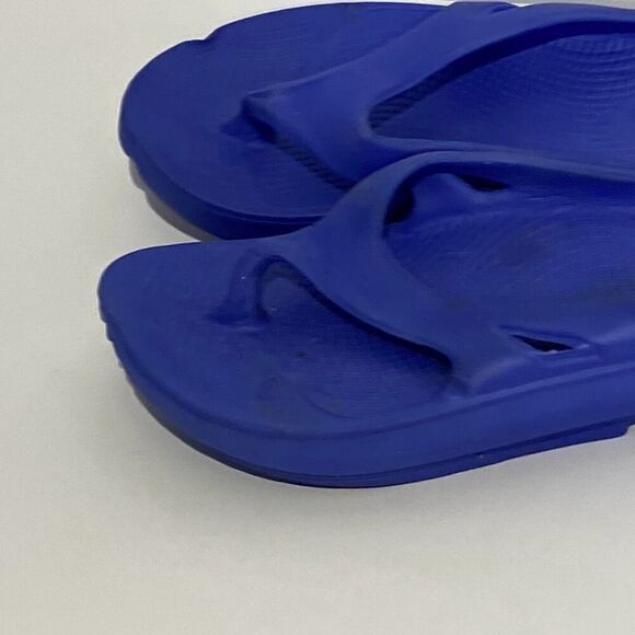 Oofos Women's Blue Flip Flop Lightweight OOriginal Recovery Sandal Size 6 - Picture 7 of 13